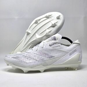 Adidas Adizero Electric Men's White Silver IE4374 Football Cleats Size 8 New